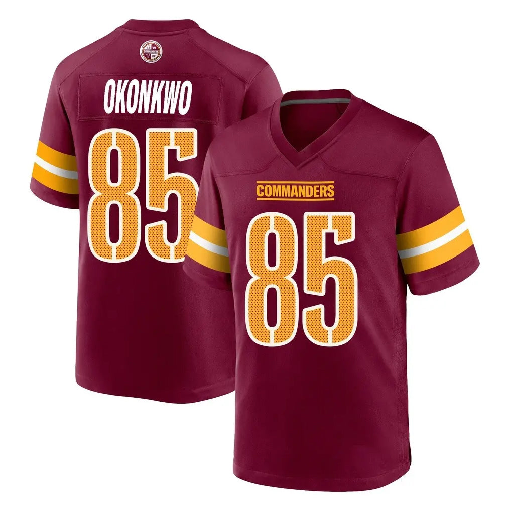 Tlead W.Commanders #85 Chig Okonkwo Player Burgundy Home Game Stitched Jerseys