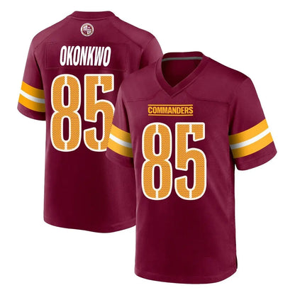 Tlead W.Commanders #85 Chig Okonkwo Player Burgundy Home Game Stitched Jerseys