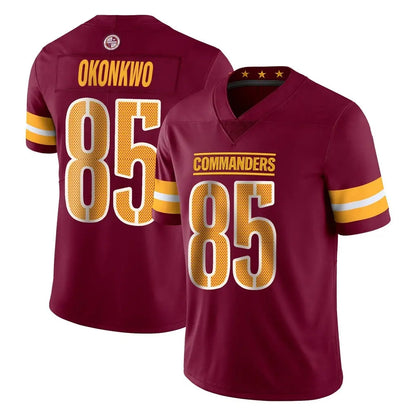 Tlead W.Commanders #85 Chig Okonkwo Player Burgundy Limited Vapor Home Game Stitched Jerseys