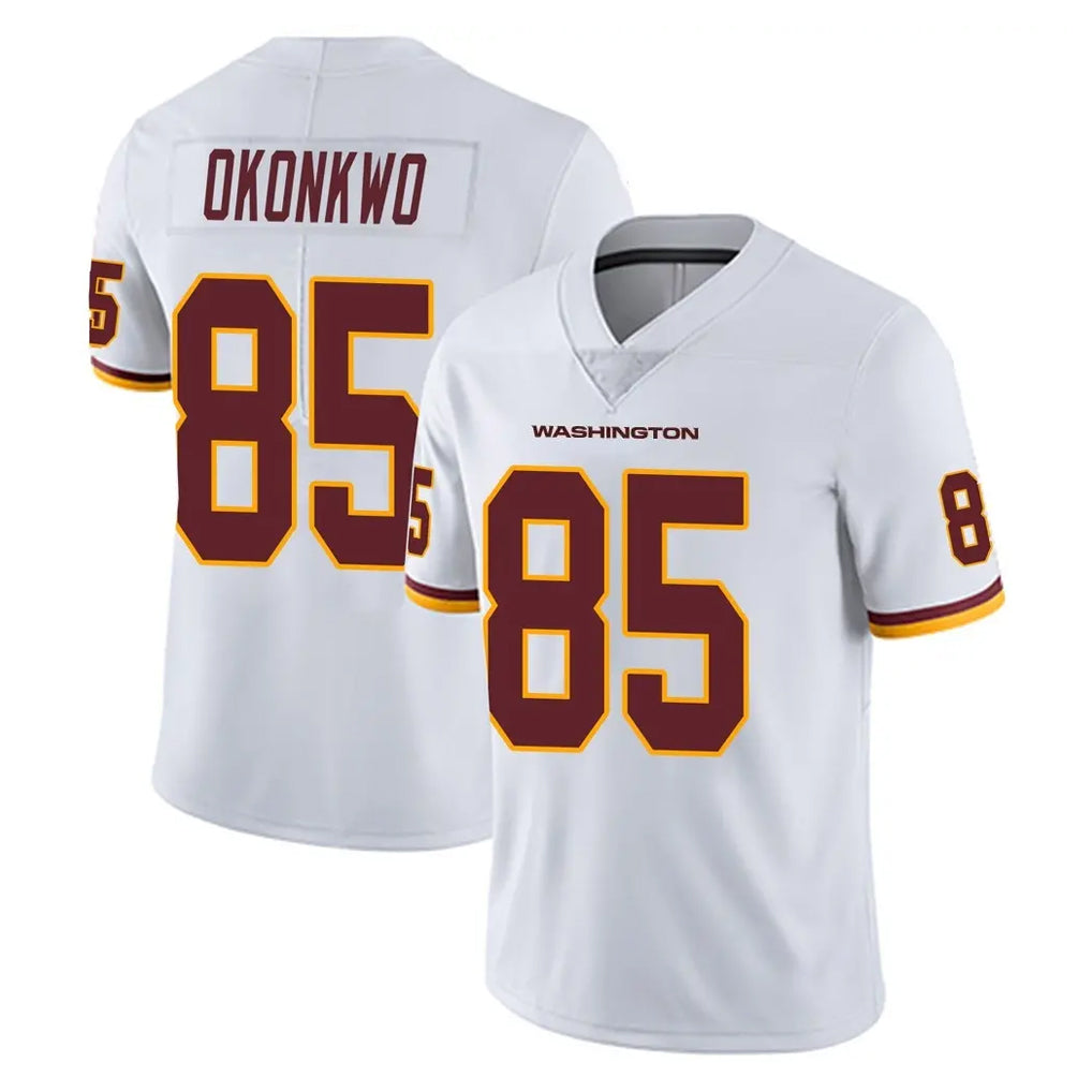 Tlead W.Commanders #85 Chig Okonkwo Player White Limited Vapor Untouchable Home Game Stitched Jerseys