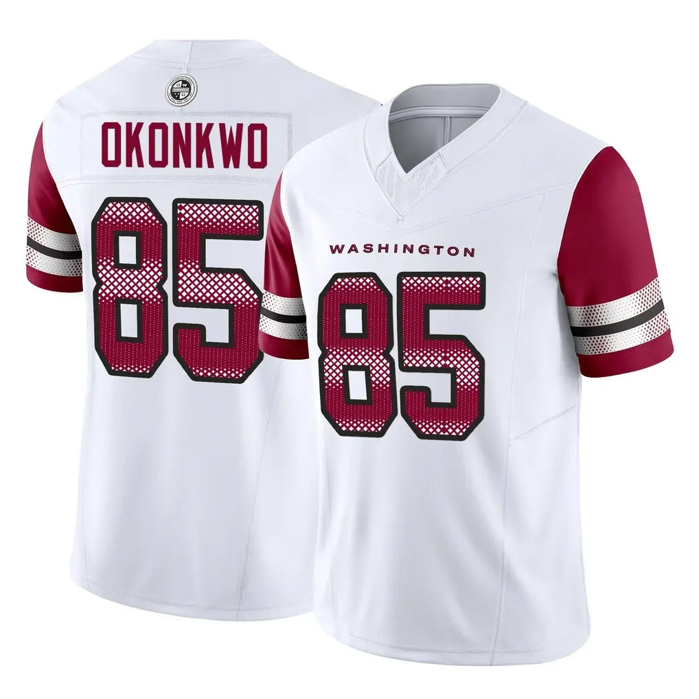 Tlead W.Commanders #85 Chig Okonkwo Player White Vapor F.U.S.E. Limited Home Game Stitched Jerseys