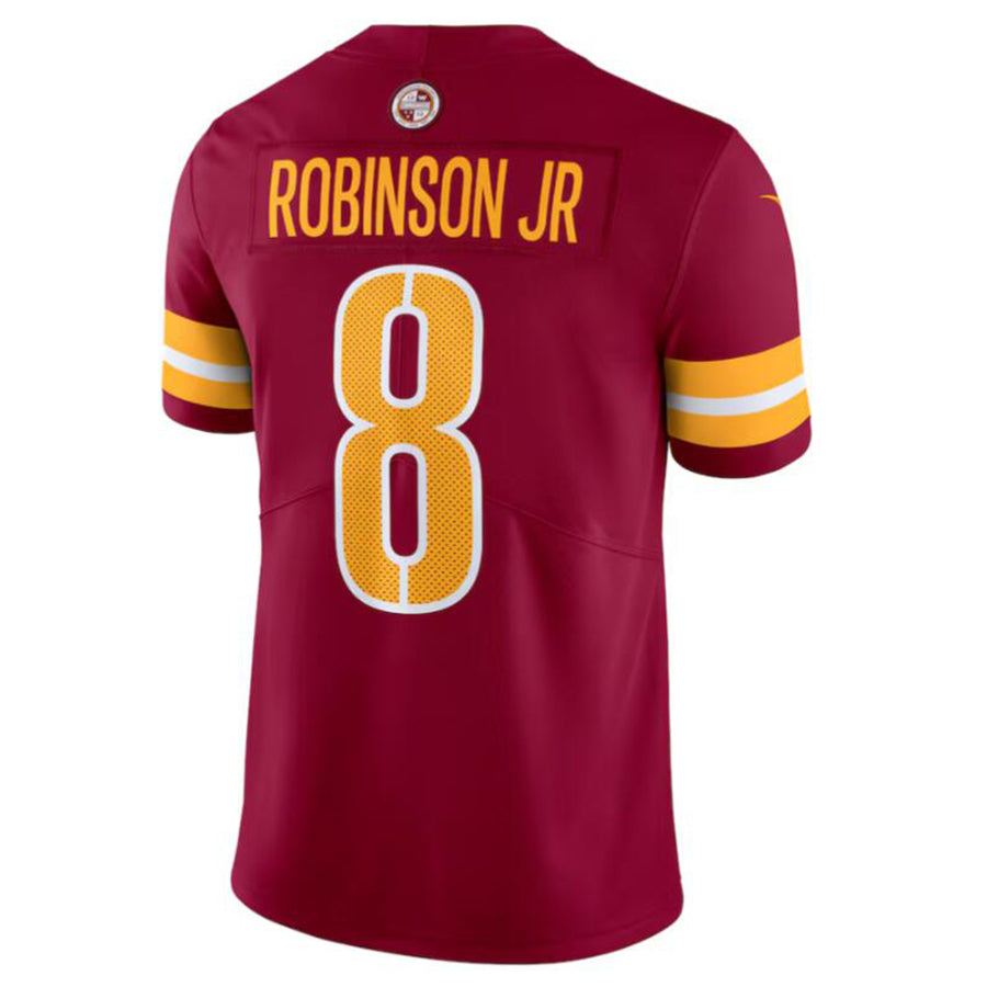 Tlead W.Commanders #8 Brian Robinson Jr. Burgundy Vapor Untouchable Limited American Stitched Jersey