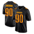 Tlead W.Commanders #90 Charles Omenihu Player Black Carbon Fashion Home Game Stitched Jerseys