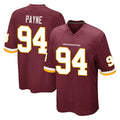 Tlead W.Commanders #94 Daron Payne Player Burgundy Team Color Home Game Stitched Jerseys