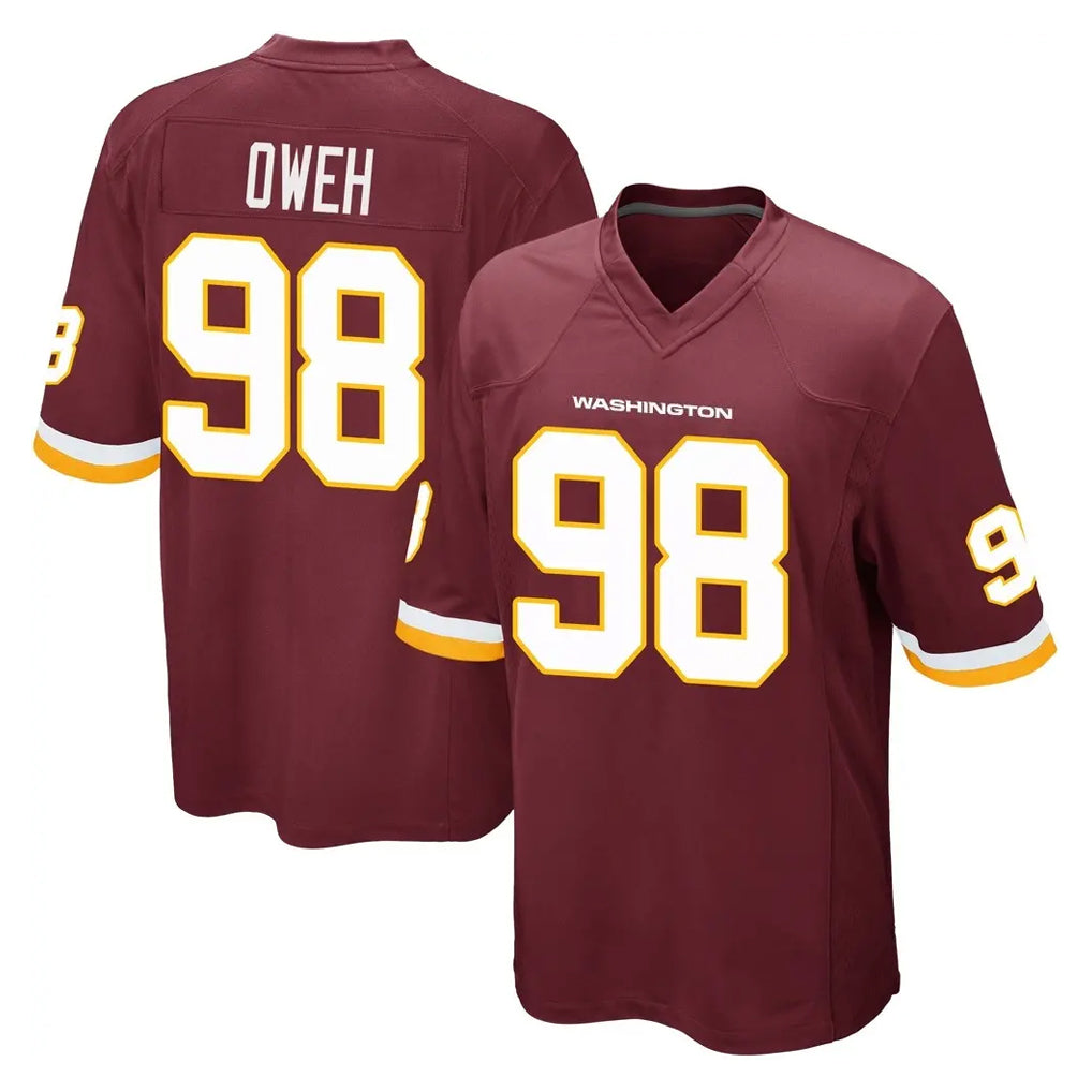 Tlead W.Commanders #98 Odafe Oweh Player Burgundy Team Color Home Game Stitched Jerseys
