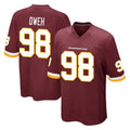 Tlead W.Commanders #98 Odafe Oweh Player Burgundy Team Color Home Game Stitched Jerseys