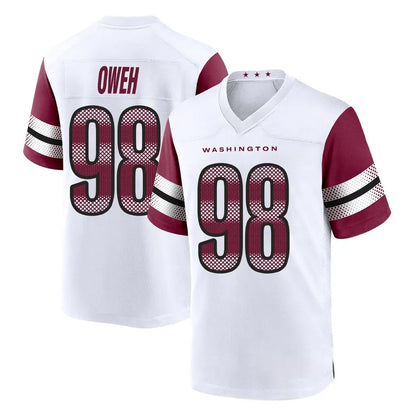 Tlead W.Commanders #98 Odafe Oweh Player White Game Home Stitched Jerseys
