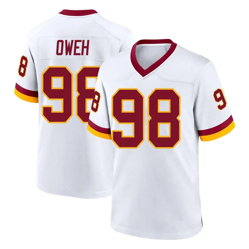 Tlead W.Commanders #98 Odafe Oweh Player White Home Game Stitched Jerseys