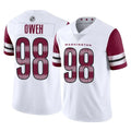 Tlead W.Commanders #98 Odafe Oweh Player White Limited Vapor Home Game Stitched Jerseys