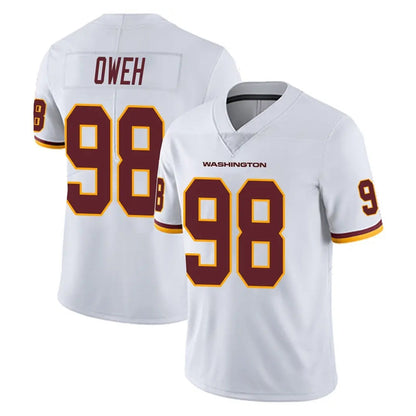 Tlead W.Commanders #98 Odafe Oweh Player White Limited Vapor Untouchable Home Game Stitched Jerseys
