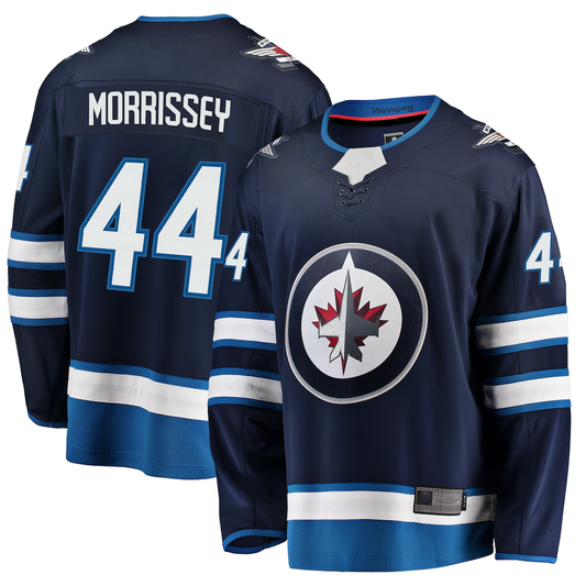 Tlead W.Jets #44 Josh Morrissey Navy Breakaway Replica Jerseys