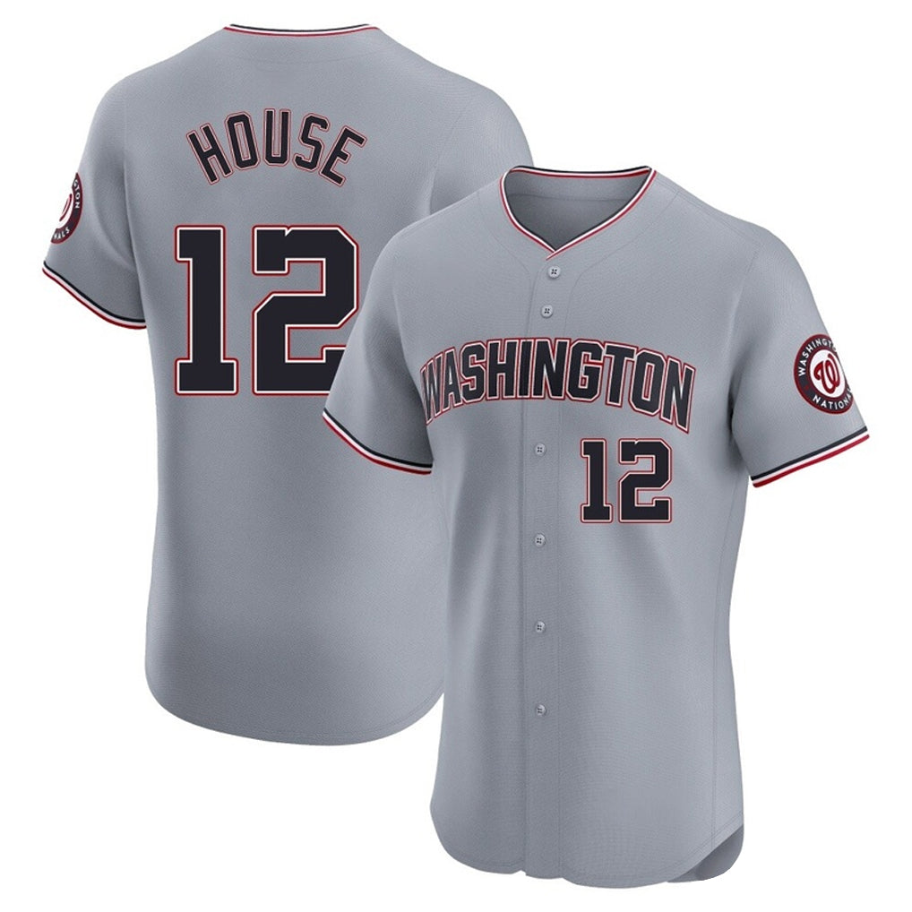 Tlead W.Nationals #12 Brady House Player Gray City Connect Elite Alternate Stitched Jerseys