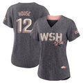 Tlead W.Nationals #12 Brady House Player Gray City Connect Stitched Jerseys