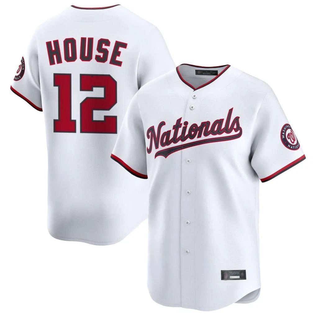 Tlead W.Nationals #12 Brady House Player White Alternate Limited Game Stitched Jerseys