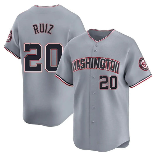 Tlead W.Nationals #20 Keibert Ruiz Player Gray City Connect Elite Alternate Stitched Jerseys