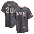 Tlead W.Nationals #20 Keibert Ruiz Player Gray City Connect Stitched Jerseys
