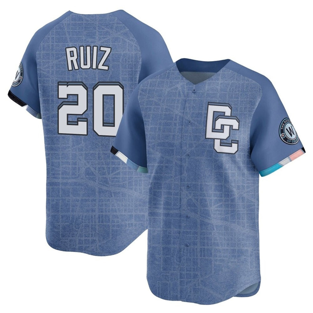 Tlead W.Nationals #20 Keibert Ruiz Player Light Blue Limited City Connect Stitched Jerseys