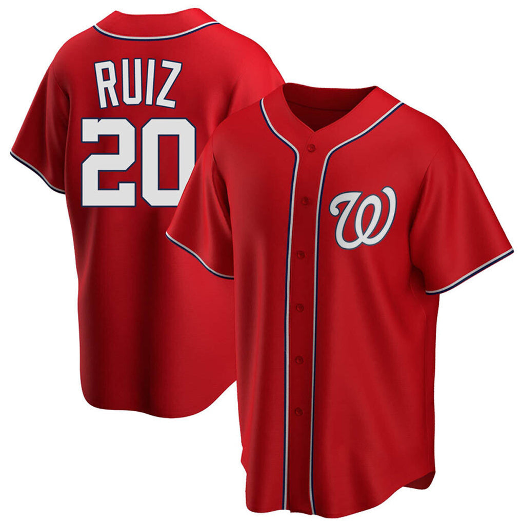 Tlead W.Nationals #20 Keibert Ruiz Player Red Home Alternate Replica Jerseys