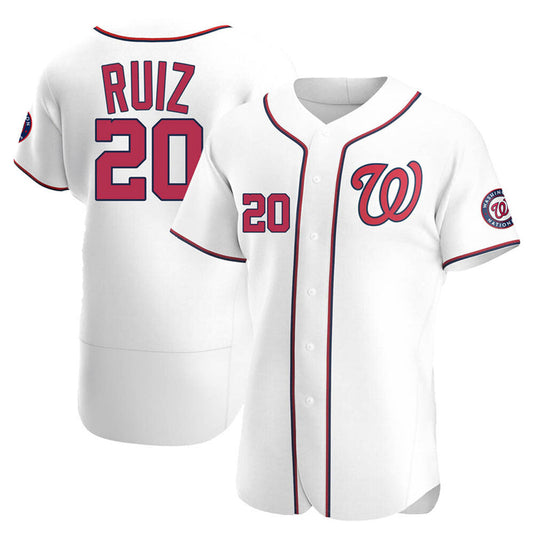 Tlead W.Nationals #20 Keibert Ruiz Player White Elite Home Stitched Jerseys