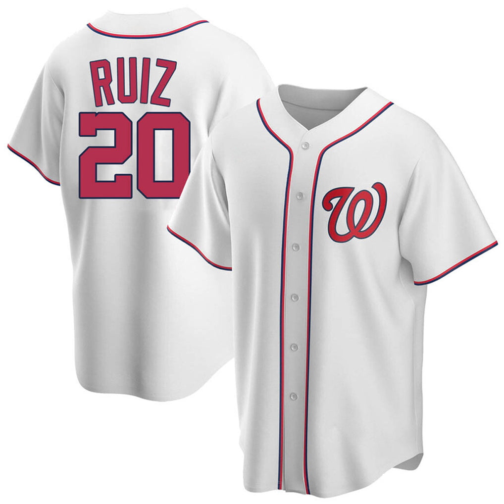 Tlead W.Nationals #20 Keibert Ruiz Player White Game Stitched Jerseys