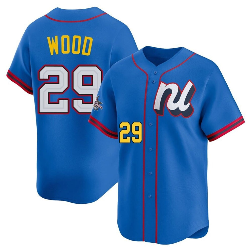 Tlead W.Nationals #29 James Wood Player Blue National League All-Star Edition Limited Alternate Stitched Jerseys