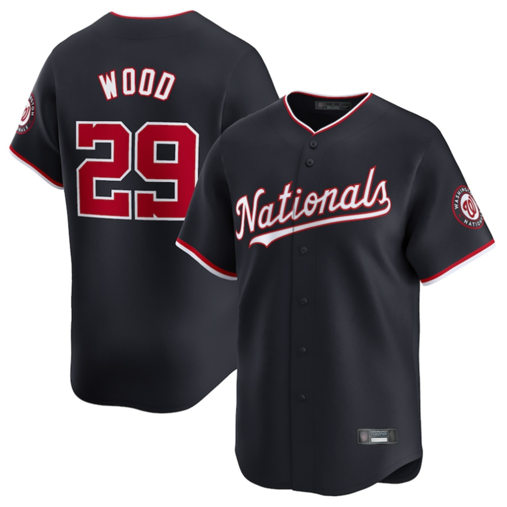 Tlead W.Nationals #29 James Wood Player Navy Limited Stitched Jerseys