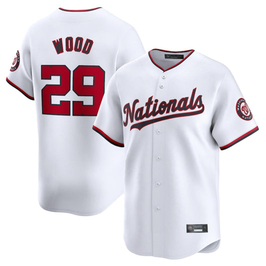 Tlead W.Nationals #29 James Wood Player White Home Limited Stitched Jerseys