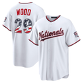 Tlead W.Nationals #29 James Wood White USA 250 Fourth of July Home Stadium Jersey