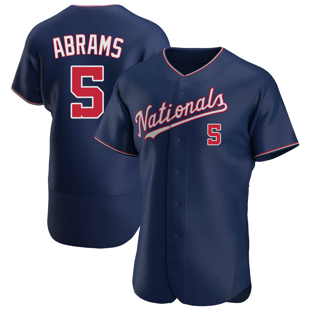 Tlead W.Nationals #5 CJ Abrams Player Navy Alternate Elite Stitched Jerseys