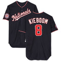 Tlead W.Nationals #8 Carter Kieboom Player Navy Home Game Stitched Jerseys