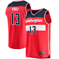 Tlead W.Wizards #13 Jordan Poole Red Fast Break Player Jerseys - Icon Edition