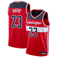 Tlead W.Wizards #23 Anthony Davis Red Swingman Jerseys - Icon Edition