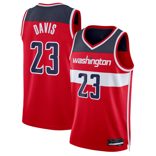 Tlead W.Wizards #23 Anthony Davis Red Swingman Jerseys - Icon Edition