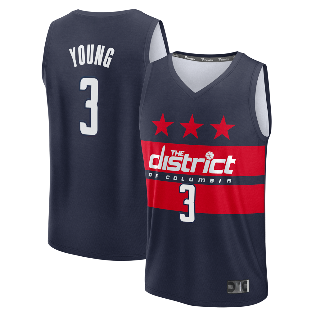 Tlead W.Wizards #3 Trae Young Navy Fast Break - Statement Edition