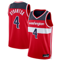 Tlead W.Wizards #4 AJ Dybantsa Red 2026 Draft Swingman Jerseys - Icon Edition