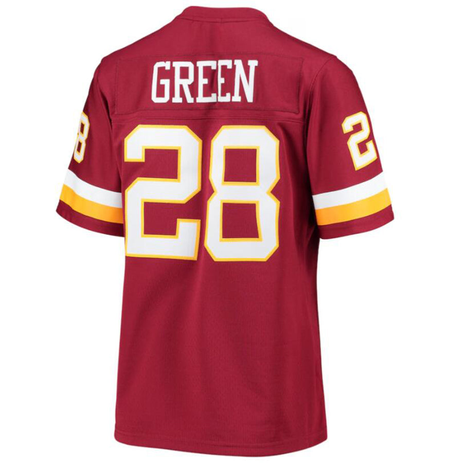 Tlead Washington Football Team #28 Darrell Green Burgundy Legacy Replica Player American Stitched Jerseys