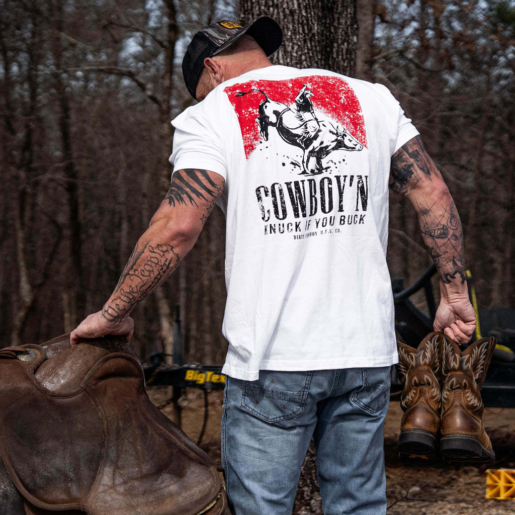 CustomNameinc cheap jerseys Ordering Cowboy'n Knuck If You Buck Rodeo Men's T-Shirt