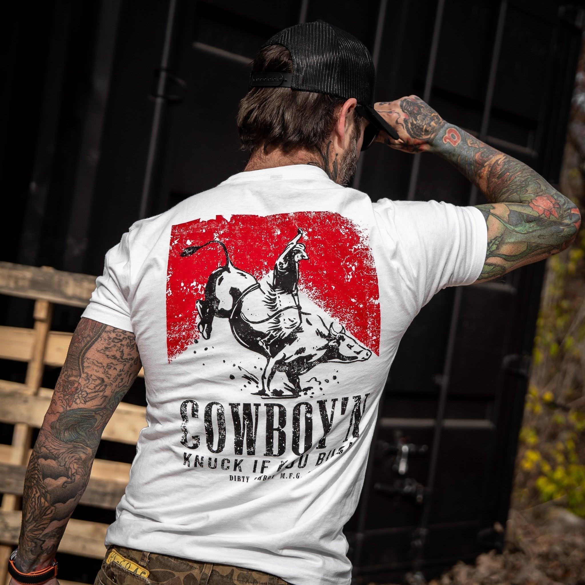 CustomNameinc cheap jerseys Ordering Cowboy'n Knuck If You Buck Rodeo Men's T-Shirt