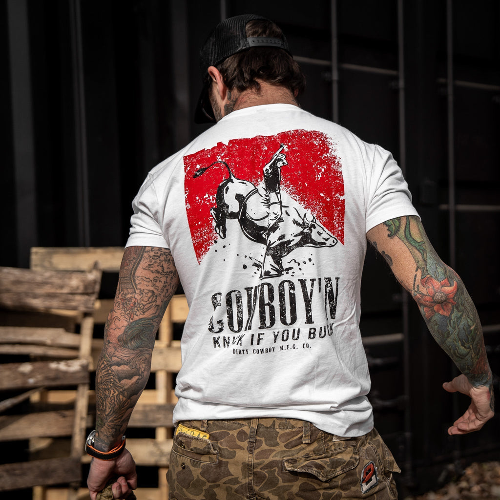 CustomNameinc cheap jerseys Ordering Cowboy'n Knuck If You Buck Rodeo Men's T-Shirt