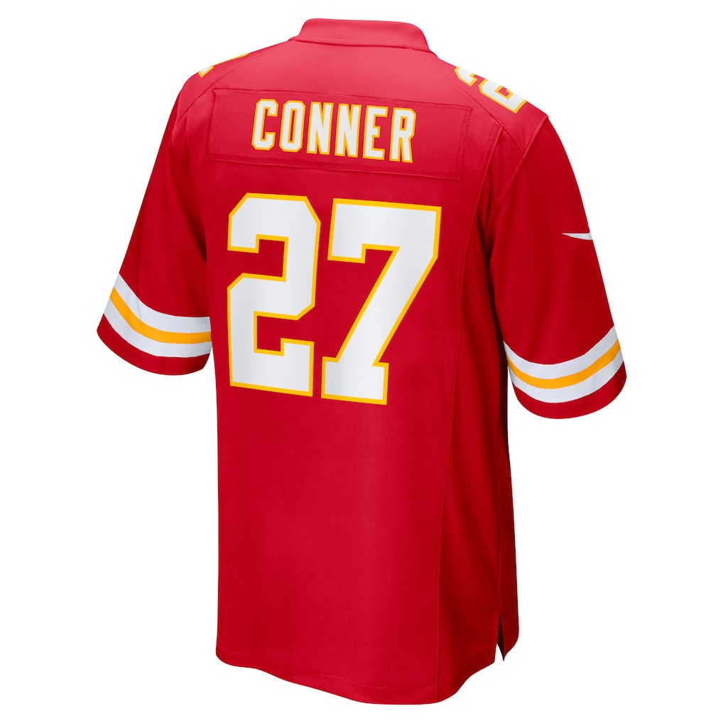 Tlead KC.Chiefs #27 Chamarri Conner Red Game Jersey