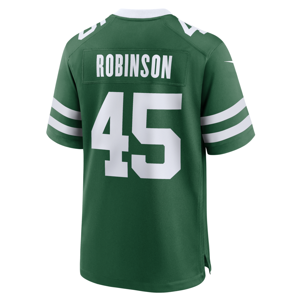 Tlead NY.Jets #45 Mark Robinson Legacy Green Team Game Jersey