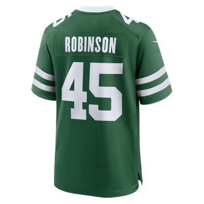Tlead NY.Jets #45 Mark Robinson Legacy Green Team Game Jersey