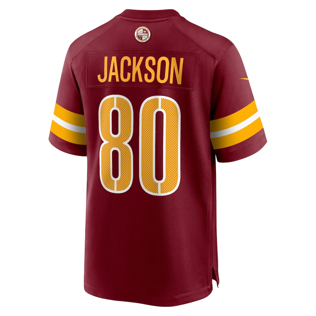 Tlead W.Commanders #80 Tyree Jackson Burgundy Team Game Jersey