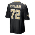 Tlead NO.Saints #72 Asim Richards Black Team Game Jersey