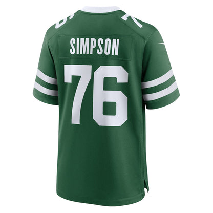 Tlead NY.Jets #76 John Simpson Legacy Green Game Jersey