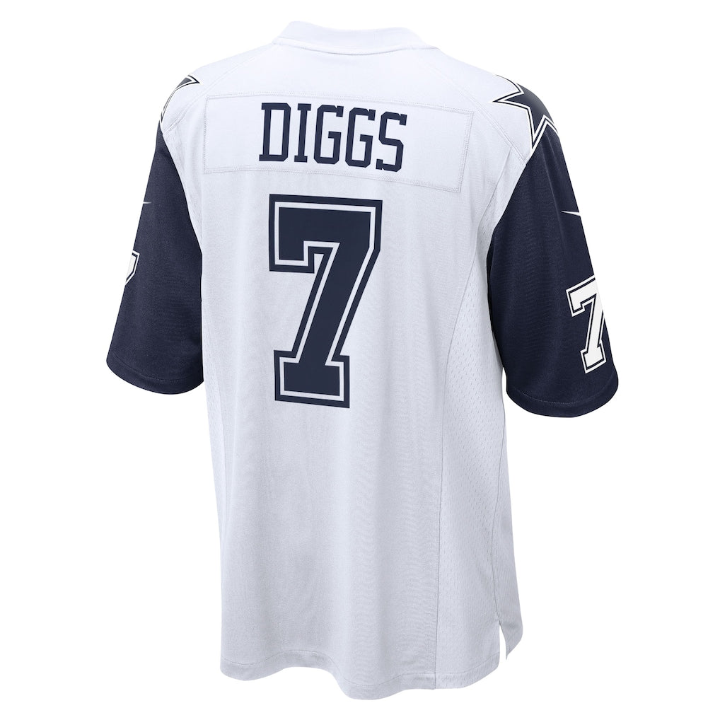 Tlead D.Cowboys #7 Trevon Diggs White Alternate Game Team Jersey