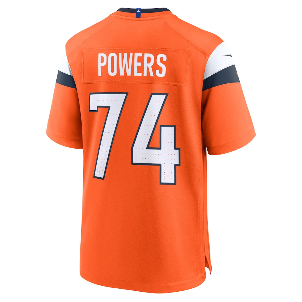 Tlead D.Broncos #74 Ben Powers Orange Team Game Jersey