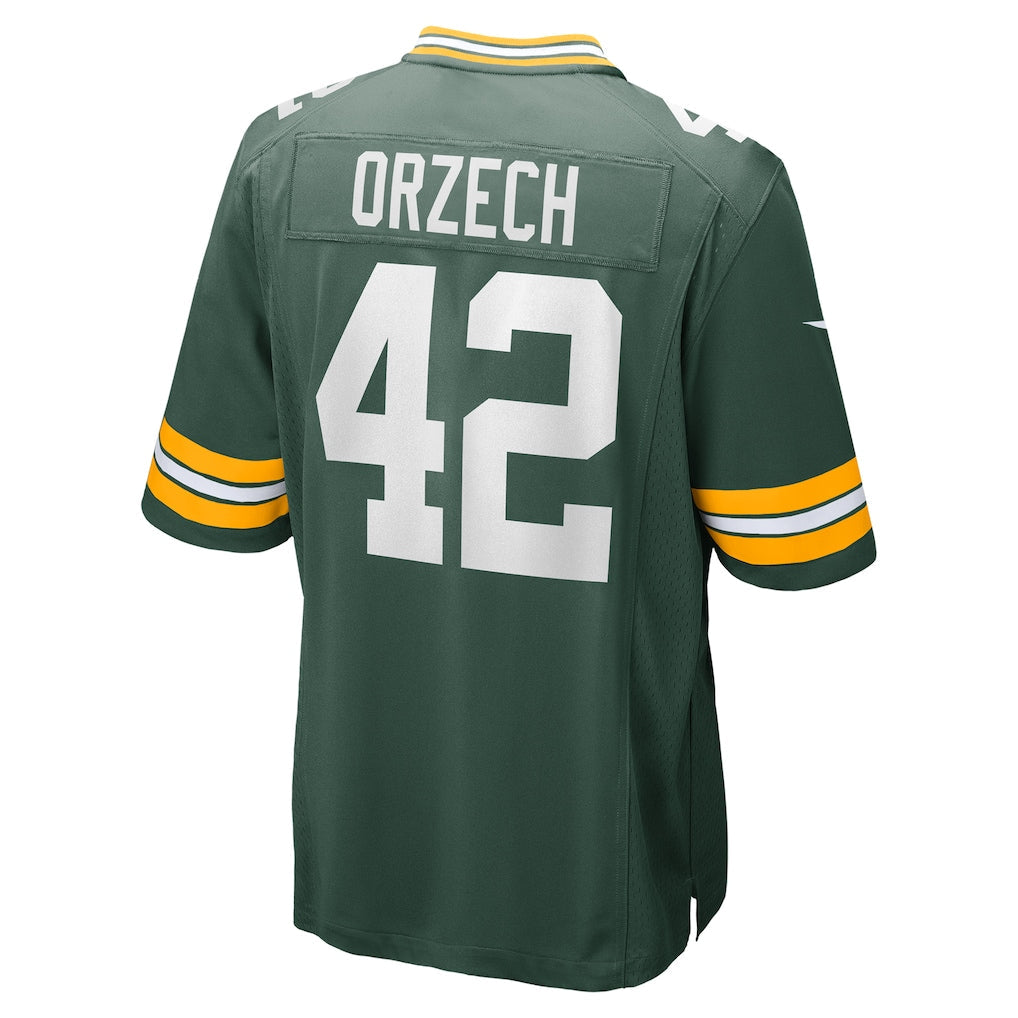 Tlead GB.Packers #42 Matt Orzech Green Game Jersey