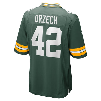 Tlead GB.Packers #42 Matt Orzech Green Game Jersey