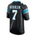 Tlead C.Panthers #7 Steve Beuerlein Black Retired Player Jersey